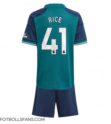 Arsenal Declan Rice #41 Replika Tredje Tröja Barn 2023-24 Kortärmad (+ Korta byxor)